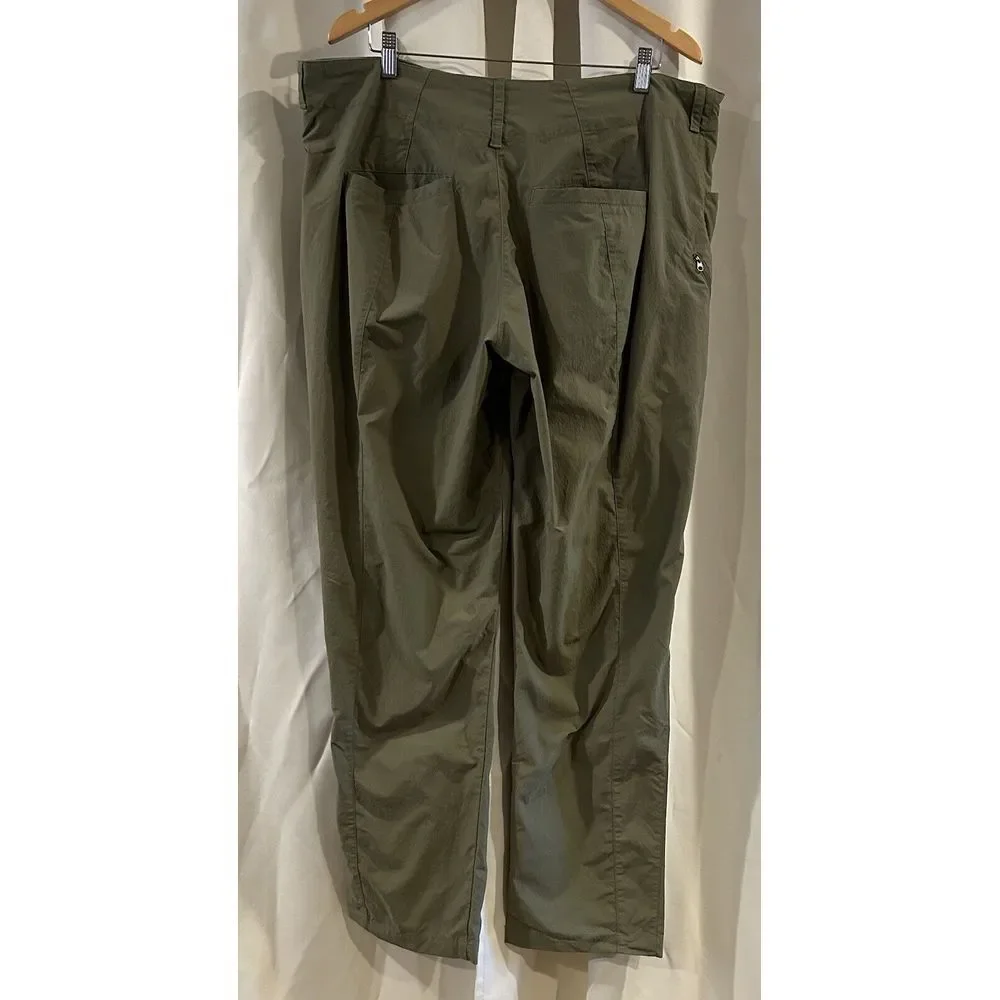 Northface Men's Green Nylon Hiking Outdoor Pants Size 40‎